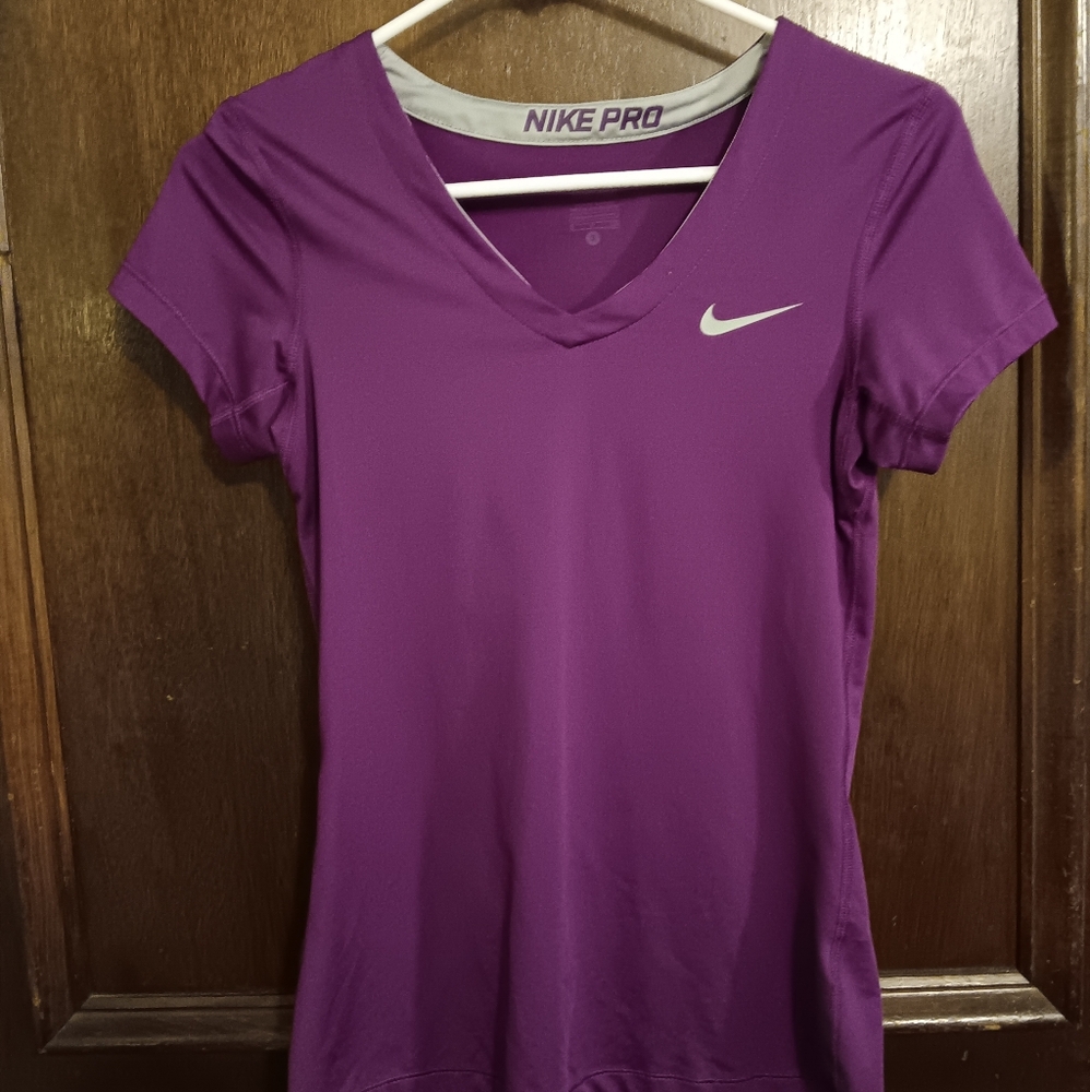 Nike Purple Fitted Polo Tee